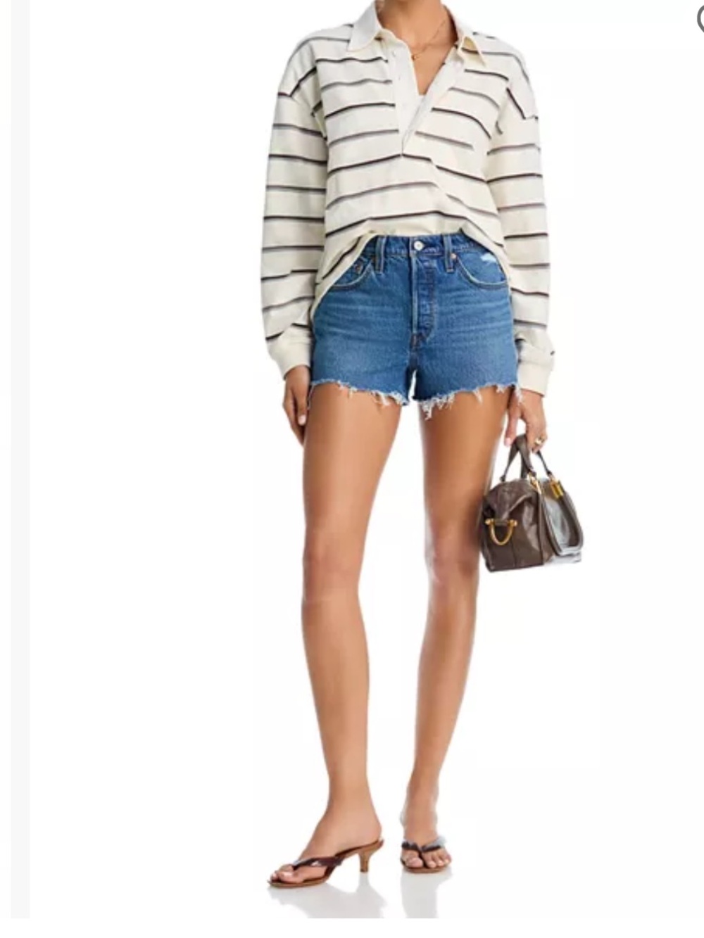 Levi's 501 Cutoff Denim Shorts - Blue